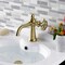 Kingston Brass KS3547RX Single-Handle Bathroom Faucet with Push Pop-Up, Brushed Brass KS3547RX - alternate 4